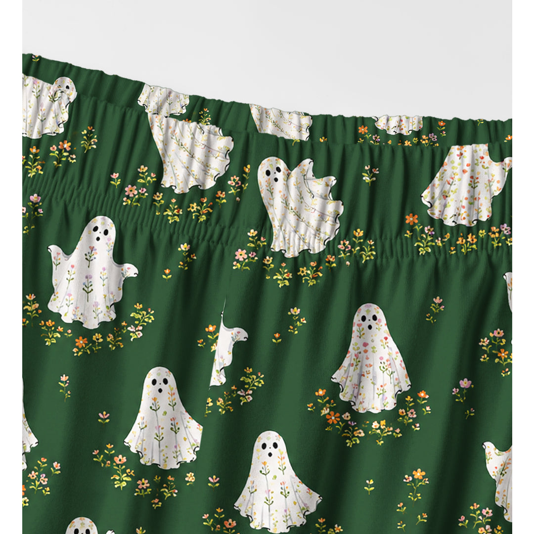 Black Cat & Pumpkin Patch Print Long Pajama Set  Sale - CottonPoppy