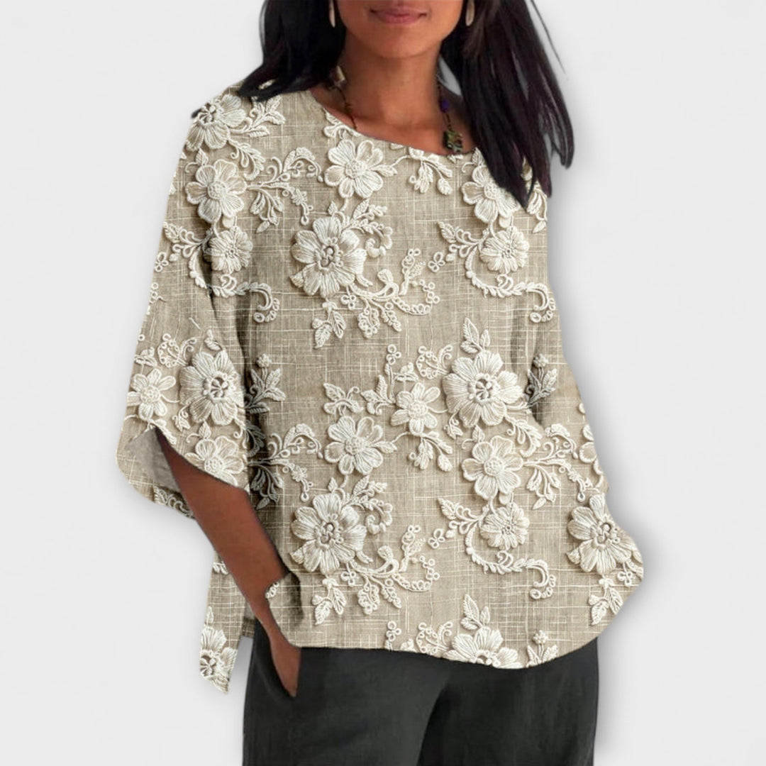 Hazel | Vintage print Top | Anne Helsinki