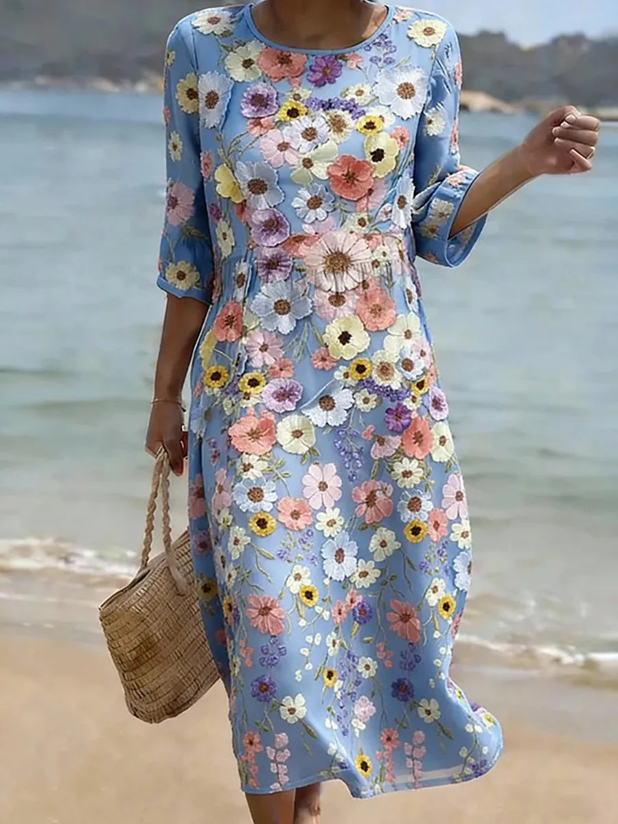 Melissa | Mukava ja tyylikäs keskipituinen mekko | Anne Helsinki