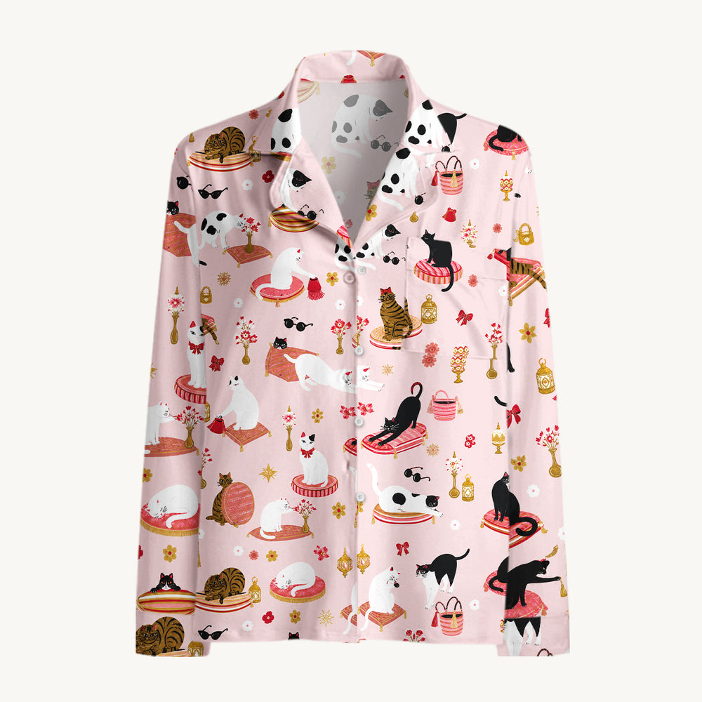 Saimi | Kuviollinen pyjamasetti | Anne Helsinki