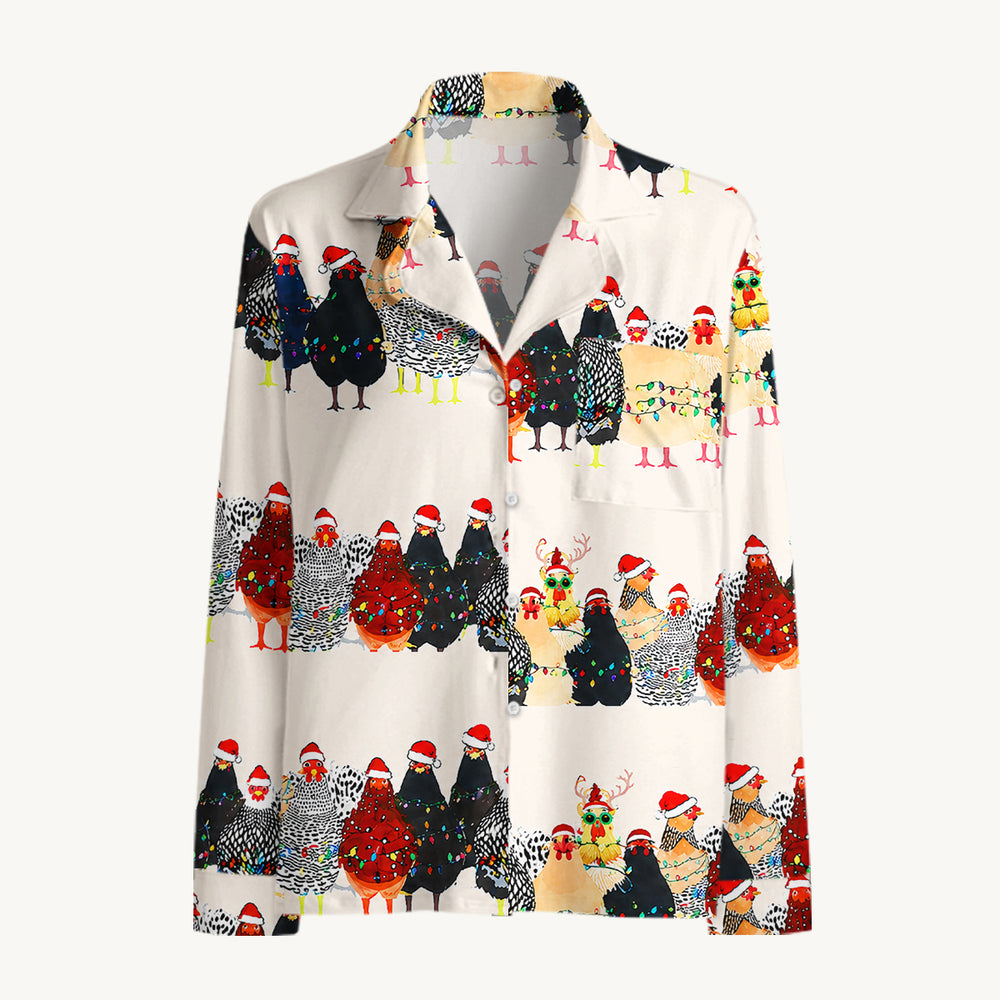 Iida | Pyjamasetti jouluisella kanakuosilla | Anne Helsinki