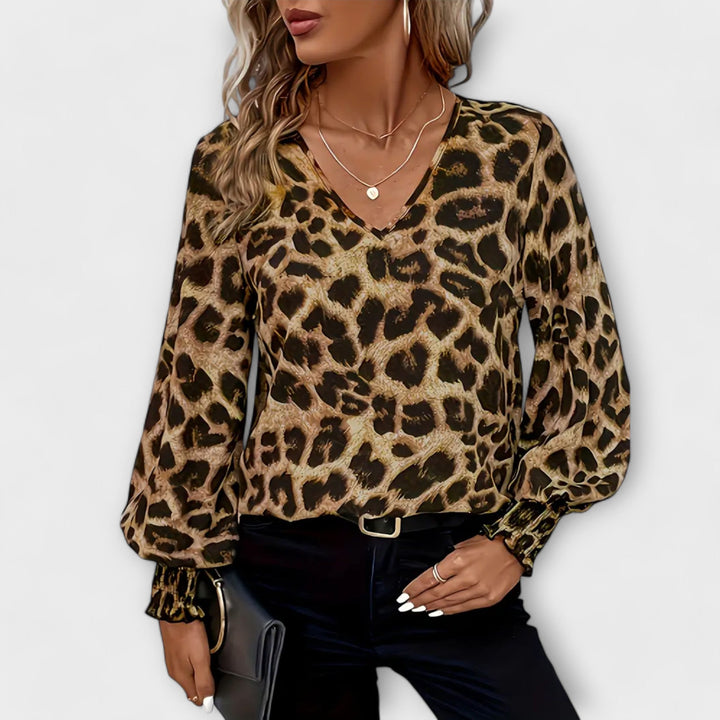 Elegantti leopardi | Kuvioitu pusero | Anne Helsinki