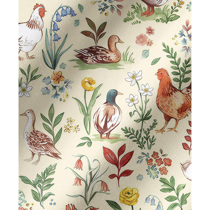 Countryside Garden Critter Print Long Pajama Set  Sale - CottonPoppy
