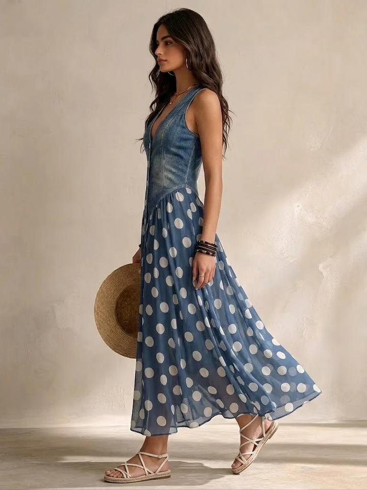 Pilvi | Pilkullinen sifonkimekko | Anne Helsinki