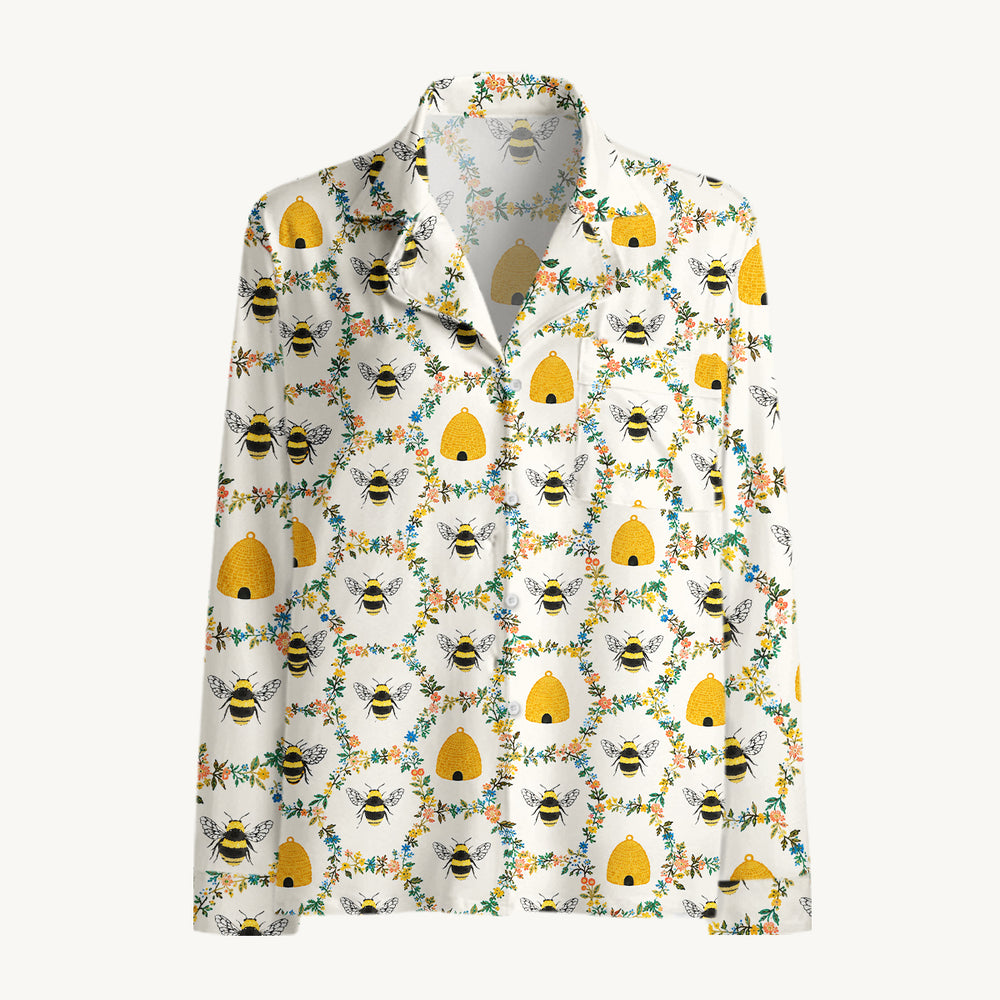 Maiju | Kuviollinen pyjamasetti | Anne Helsinki