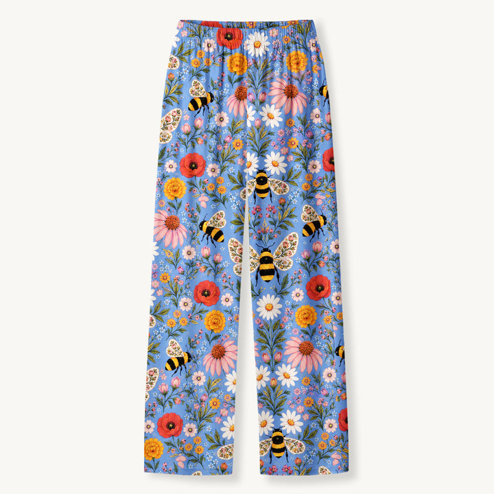 Black Cat & Pumpkin Patch Print Long Pajama Set  Sale - CottonPoppy
