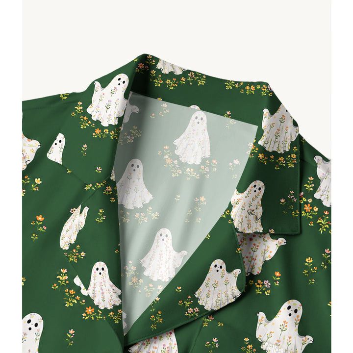 Black Cat & Pumpkin Patch Print Long Pajama Set  Sale - CottonPoppy