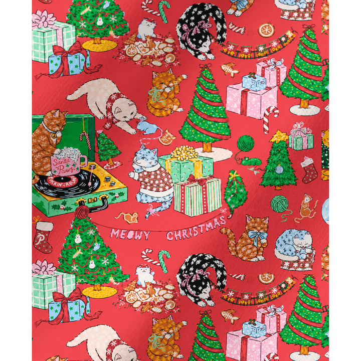 Black Cat & Pumpkin Patch Print Long Pajama Set  Sale - CottonPoppy