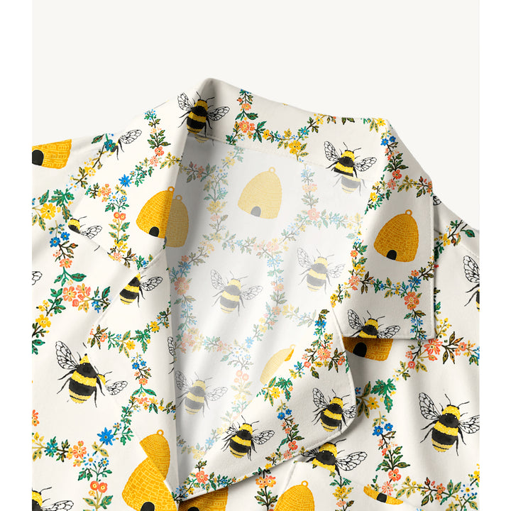 Black Cat & Pumpkin Patch Print Long Pajama Set  Sale - CottonPoppy