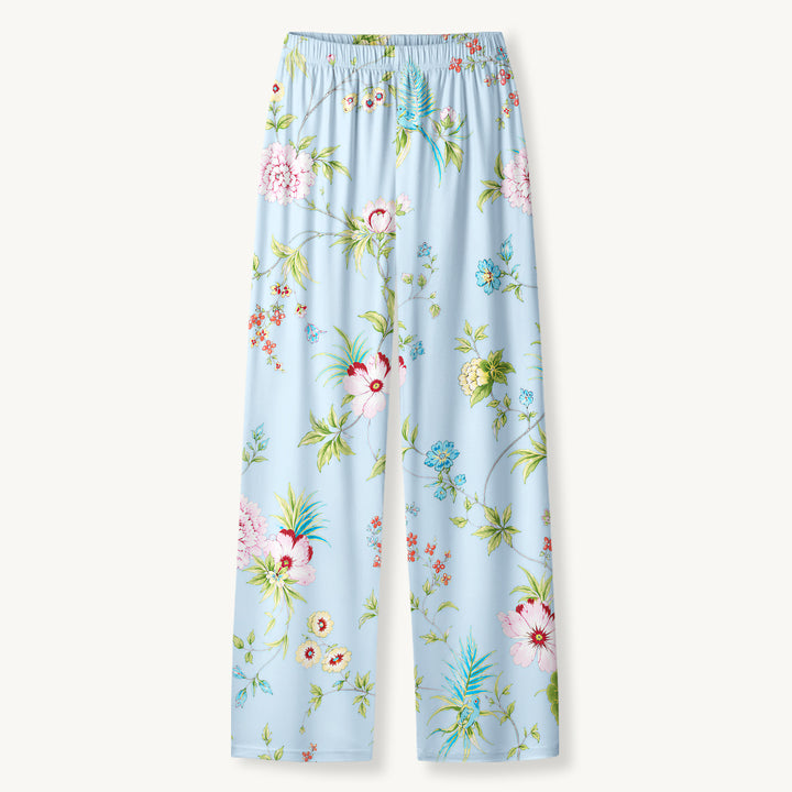 Black Cat & Pumpkin Patch Print Long Pajama Set  Sale - CottonPoppy