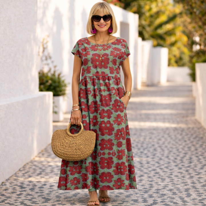 Valencia | Tyylikäs kukallinen mekko | Anne Helsinki