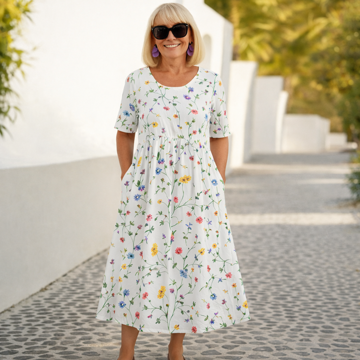 Robin | Kukallinen midi mekko | Anne Helsinki