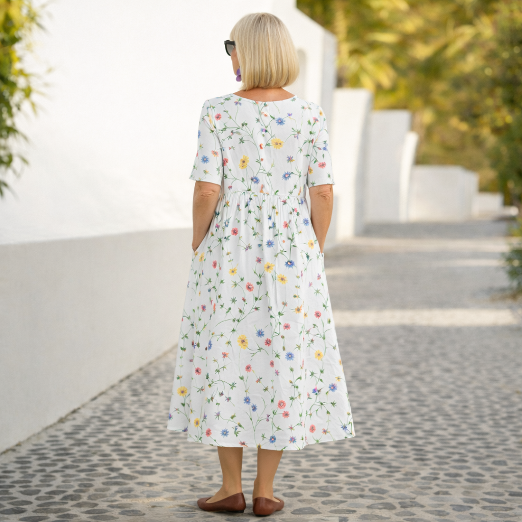 Robin | Kukallinen midi mekko | Anne Helsinki