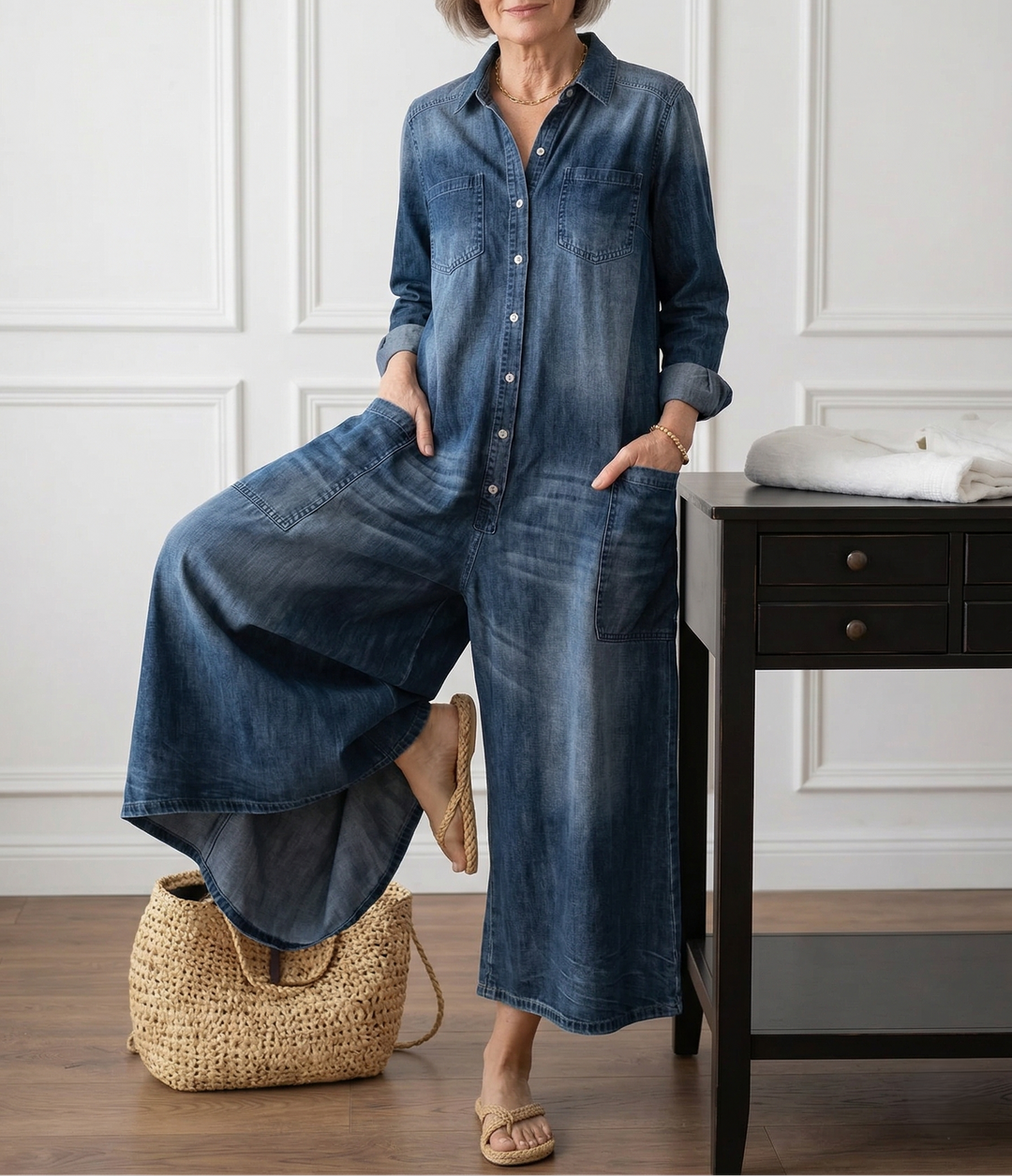 Ilona | Puuvillafarkkuhaalari | Anne Helsinki