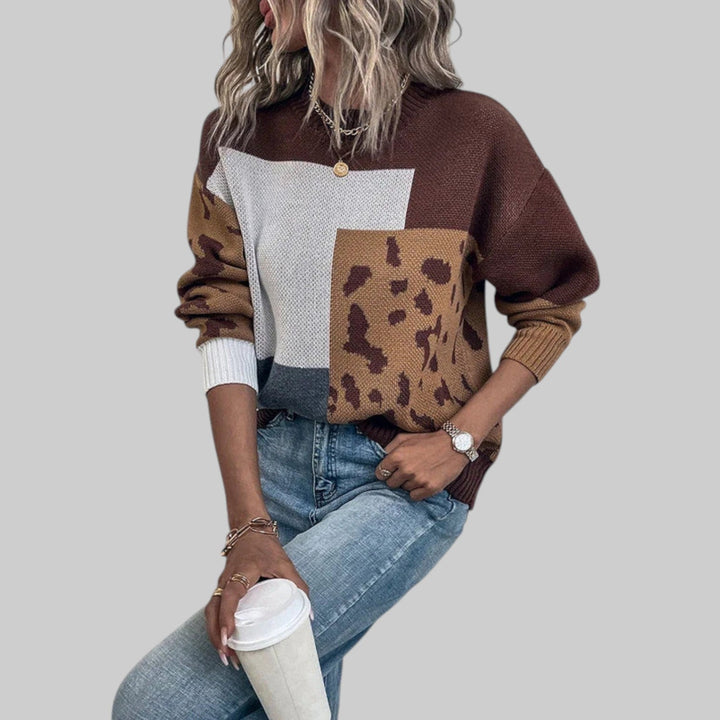 Le Clair | Vintage T-paita leopardskuviolla ja patchwork-täyteaineilla | Anne Helsinki
