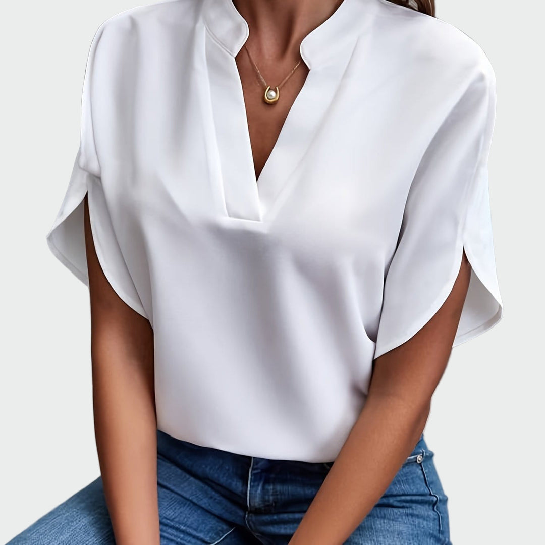 Plyöroitu kuviollinen paita | Anne Helsinki