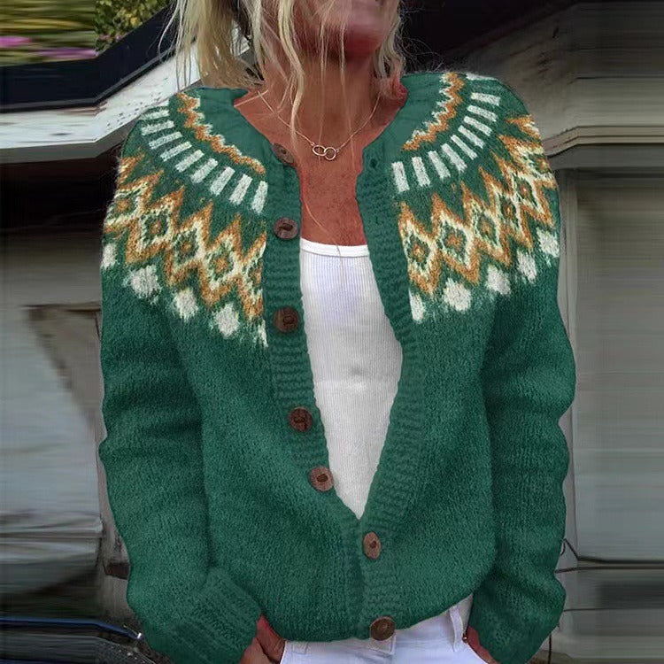 Lumi | Kuvioitu neuletakki | Anne Helsinki