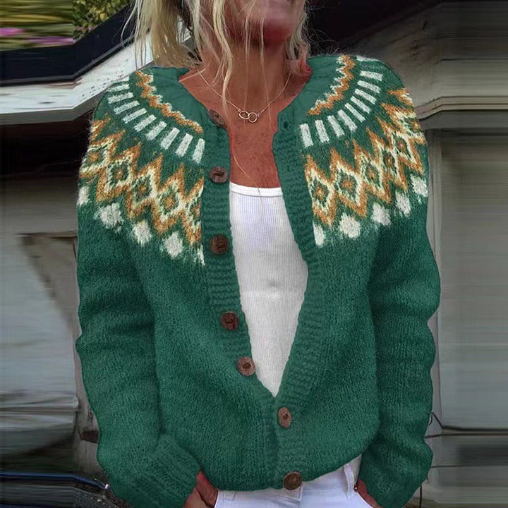 Lumi | Kuvioitu neuletakki | Anne Helsinki