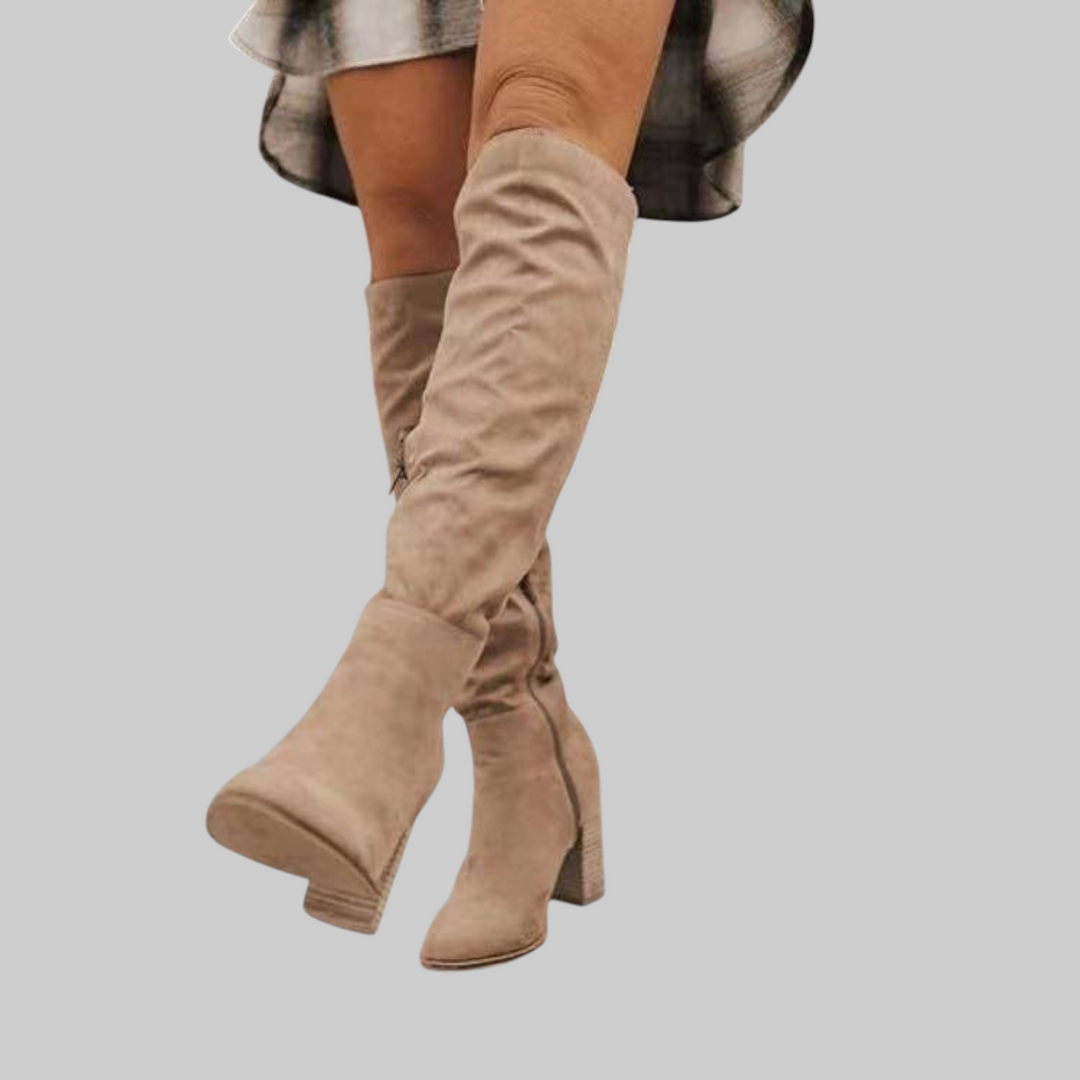 Alexane | Pitkät mokkanahkaiset saappaat alexane | Anne Helsinki