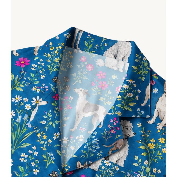 Black Cat & Pumpkin Patch Print Long Pajama Set  Sale - CottonPoppy