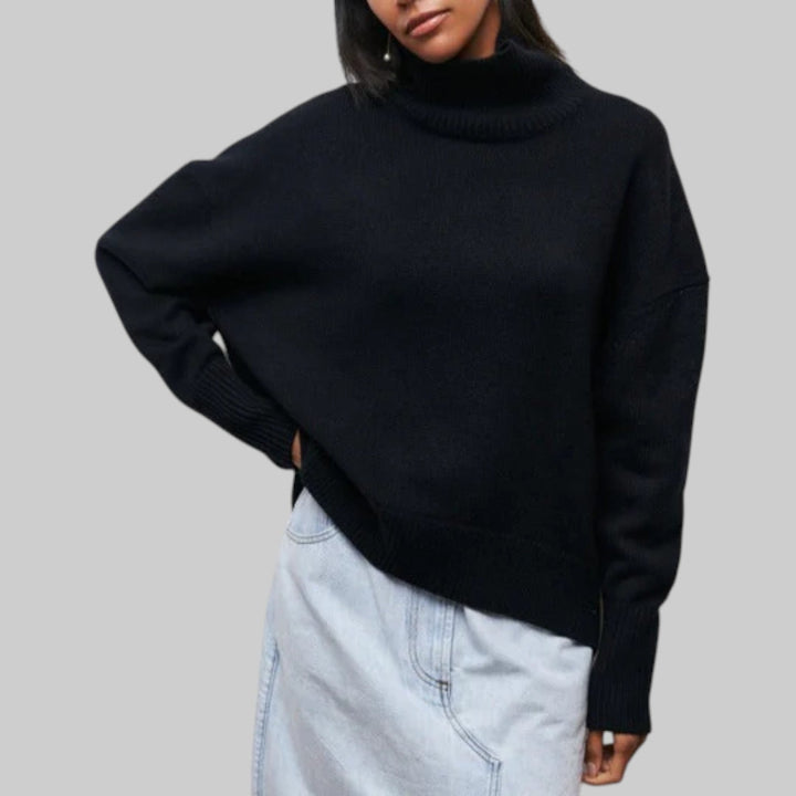 Amélie | Oversize puuvillainen huppari pyöreällä pääntiellä | Anne Helsinki