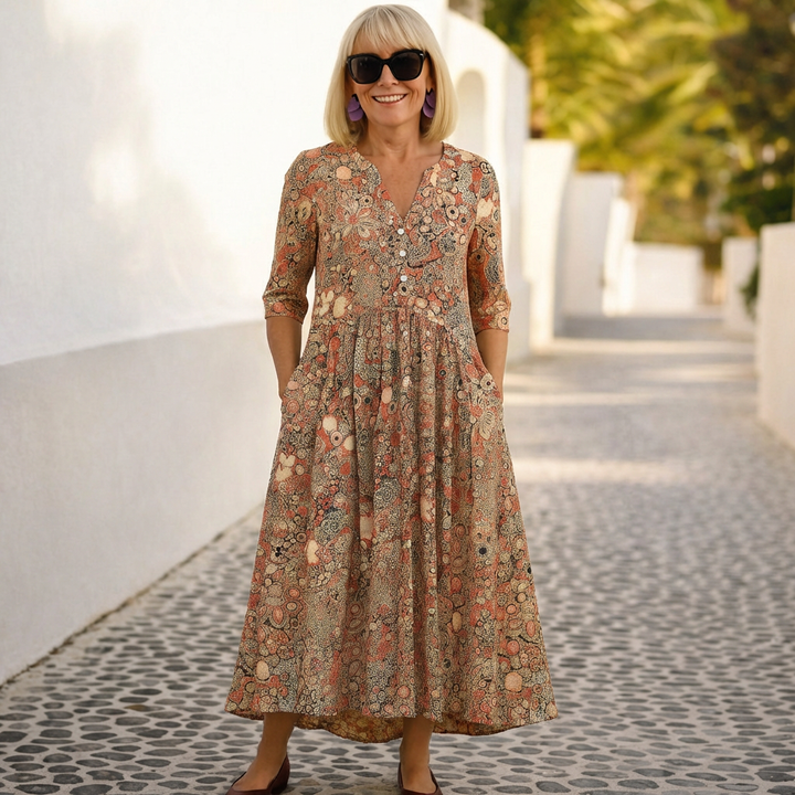 Olivia | Elegantti V-leikkausmekko | Anne Helsinki