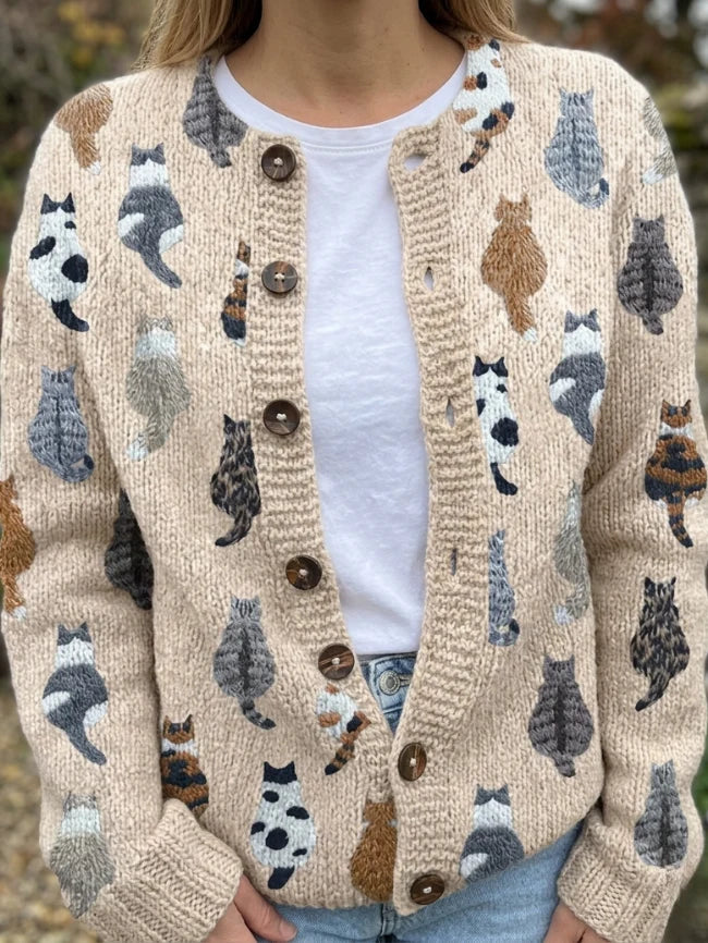 Moxley | Kukkakuosinen vintageneuletakki | Anne Helsinki