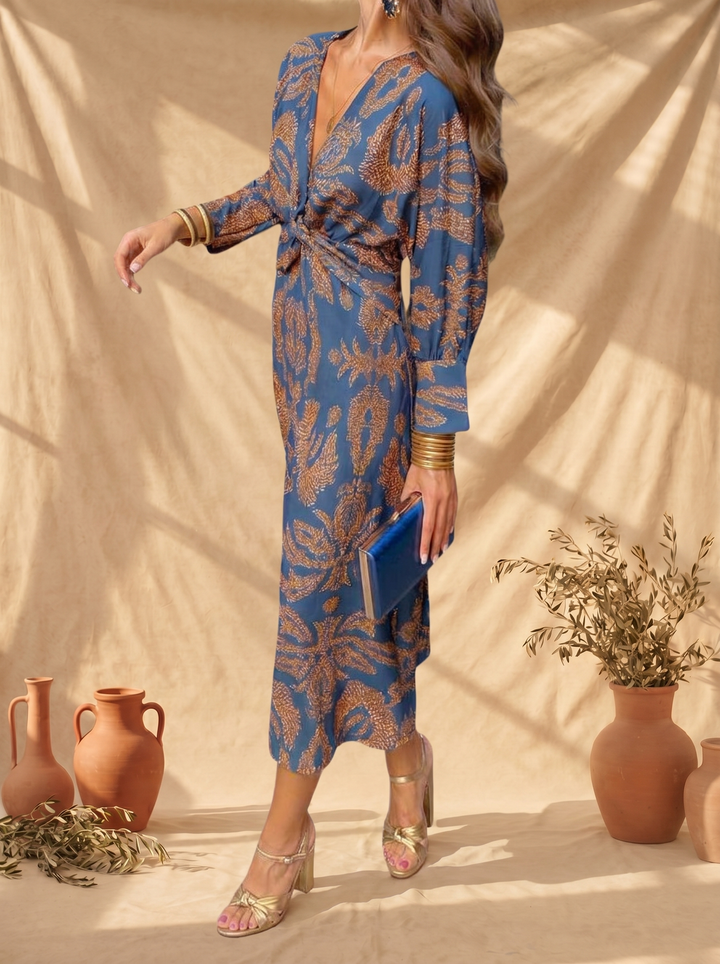 Ronja | Tyylikäs kukkakuvioitu midimekko | Anne Helsinki
