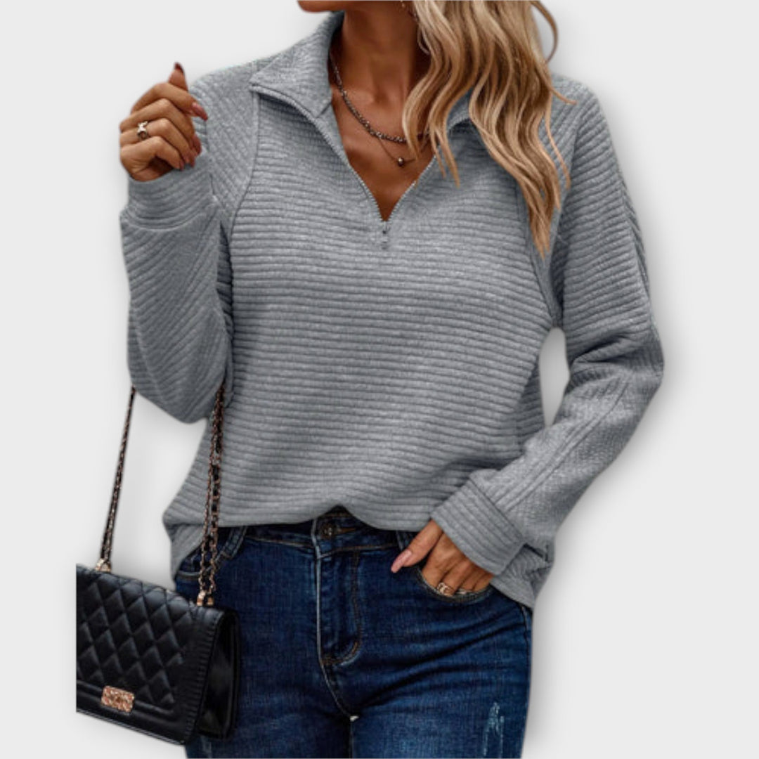 Vilja | Vetoketjullinen neuletakki | Anne Helsinki