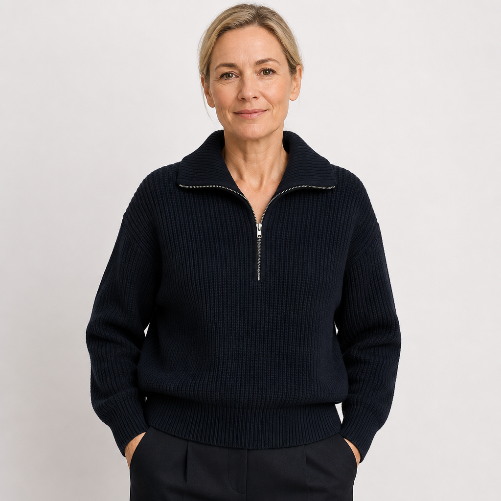 Minttu | Vohvelineule vetoketjukauluksella | Anne Helsinki