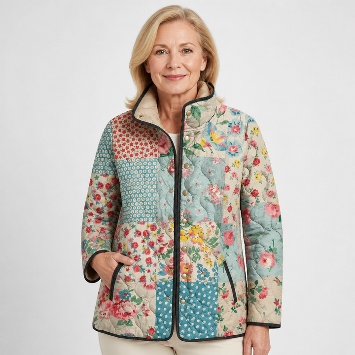Marjorie | Kukkakuosinen tikkitakki | Anne Helsinki