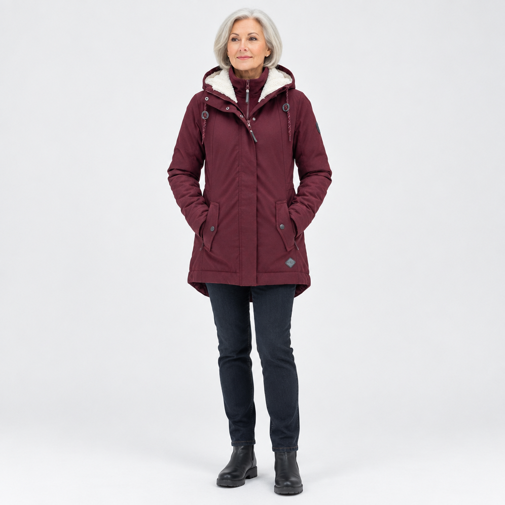 Hilma | Sherpavuorattu parka