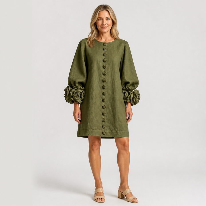 Vanamo | Minimekko kukkanapeilla