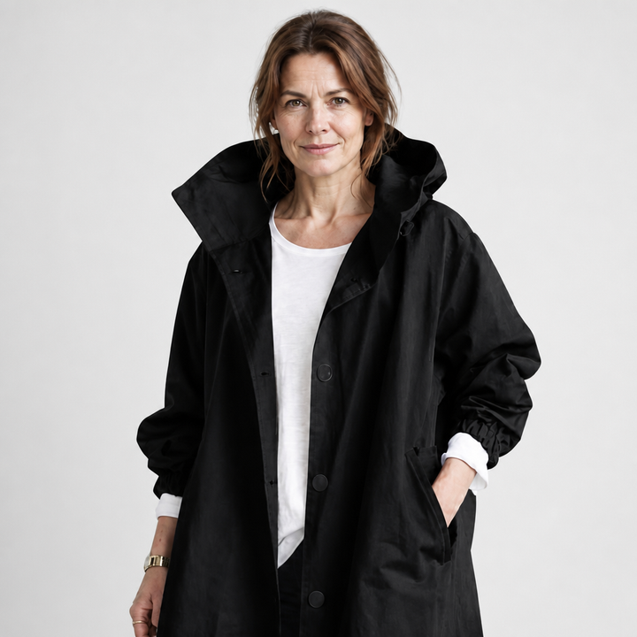 Theodora | Pitkä hupullinen takki