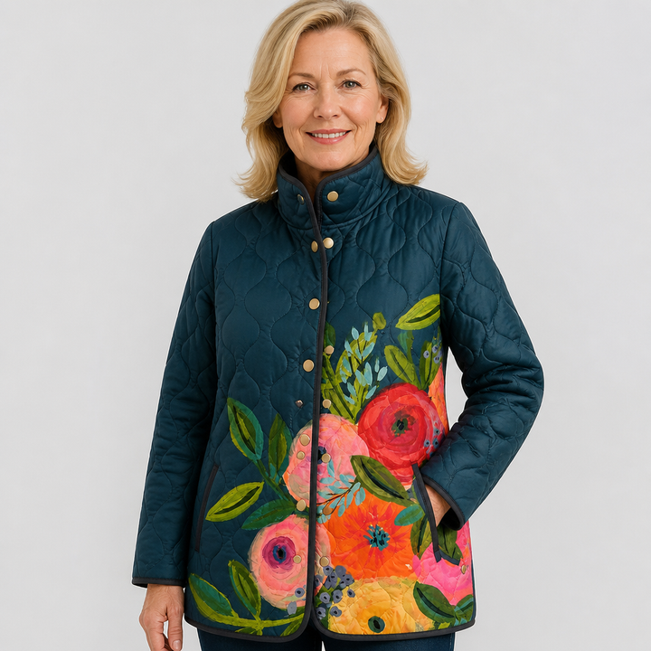 Frances | Maalaiskukkainen tikkitakki | Anne Helsinki