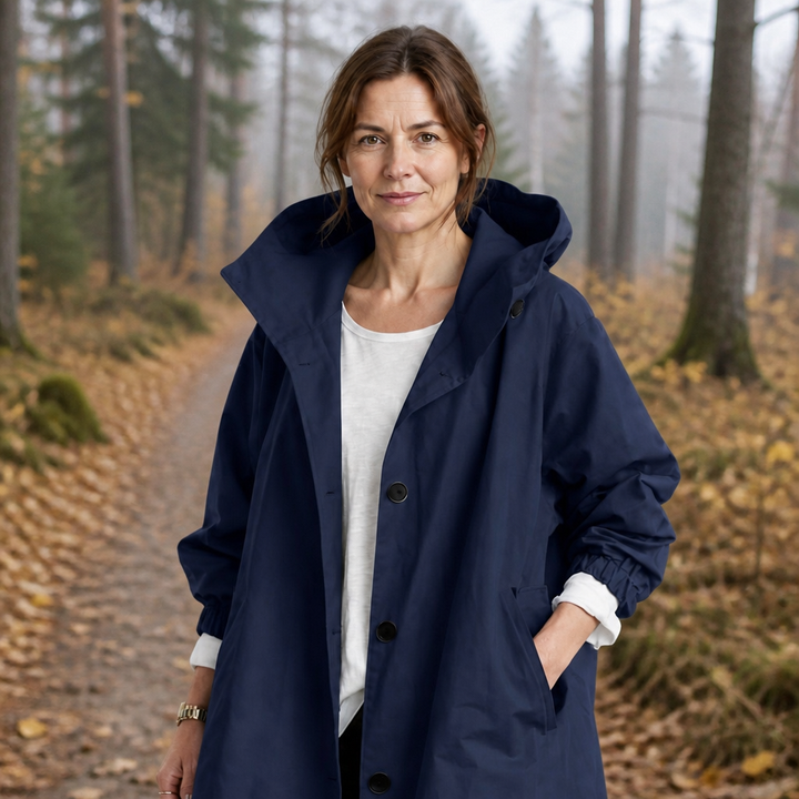 Theodora | Pitkä hupullinen takki