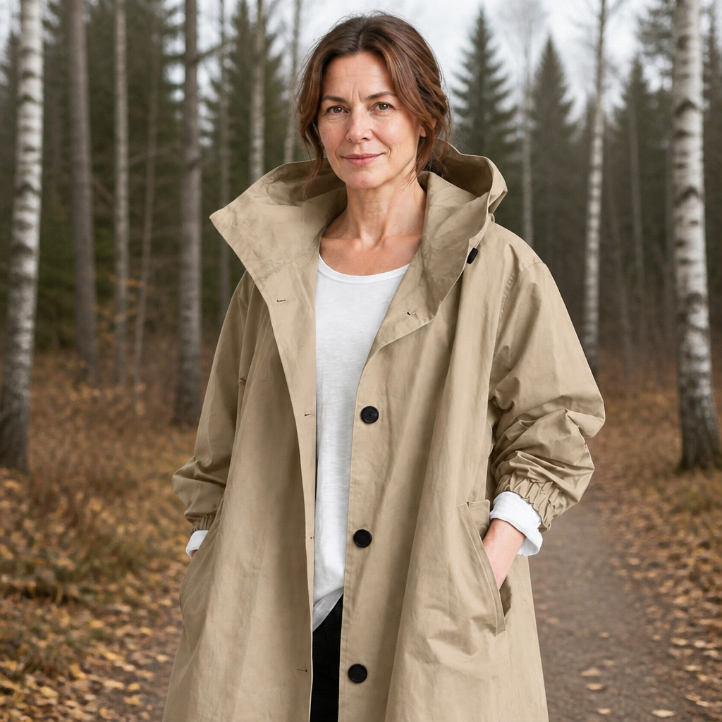 Theodora | Pitkä hupullinen takki