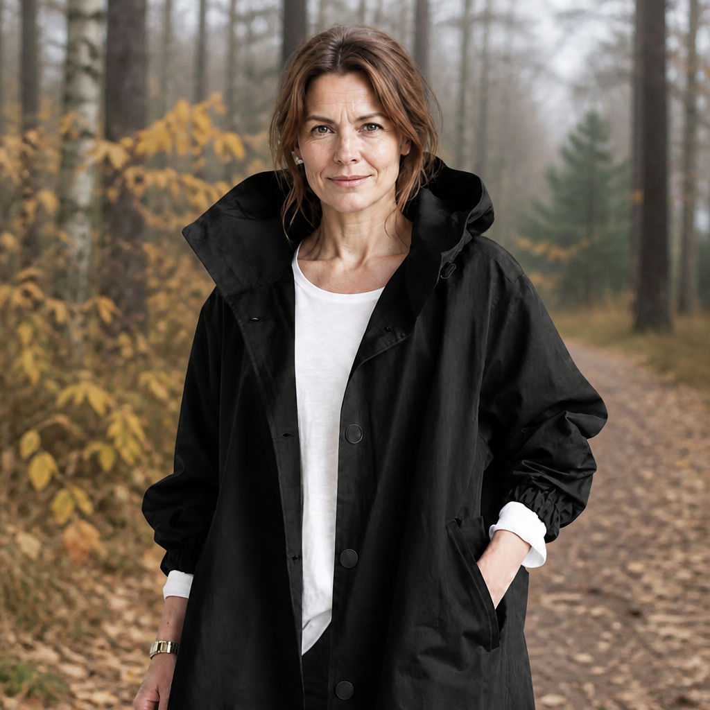 Theodora | Pitkä hupullinen takki