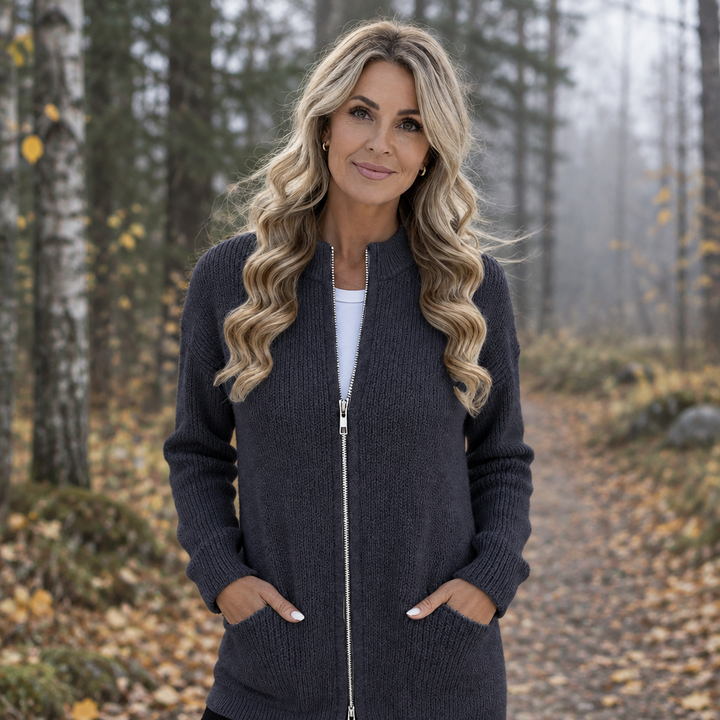 Lempi | Vetoketjullinen neuletakki