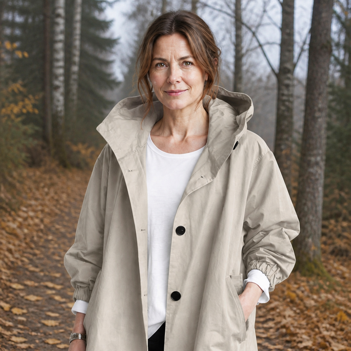 Theodora | Pitkä hupullinen takki