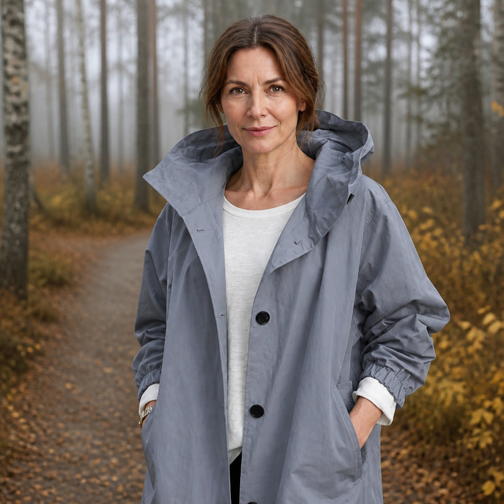 Theodora | Pitkä hupullinen takki