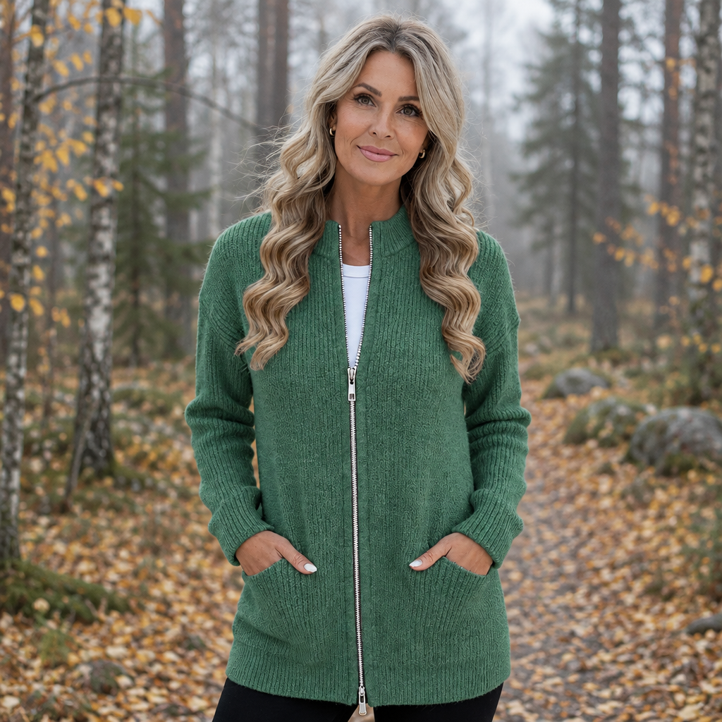 Lempi | Vetoketjullinen neuletakki