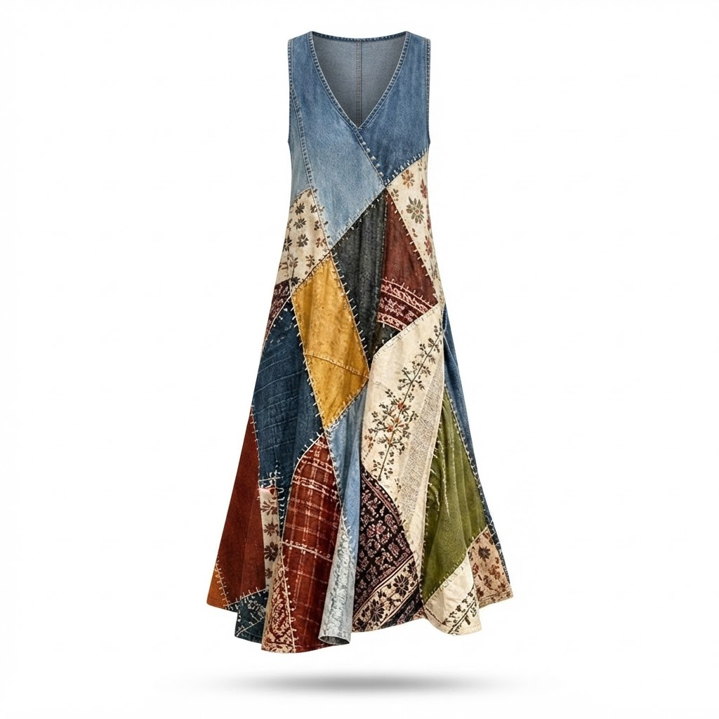 Sirkka | Hihaton vintagemekko