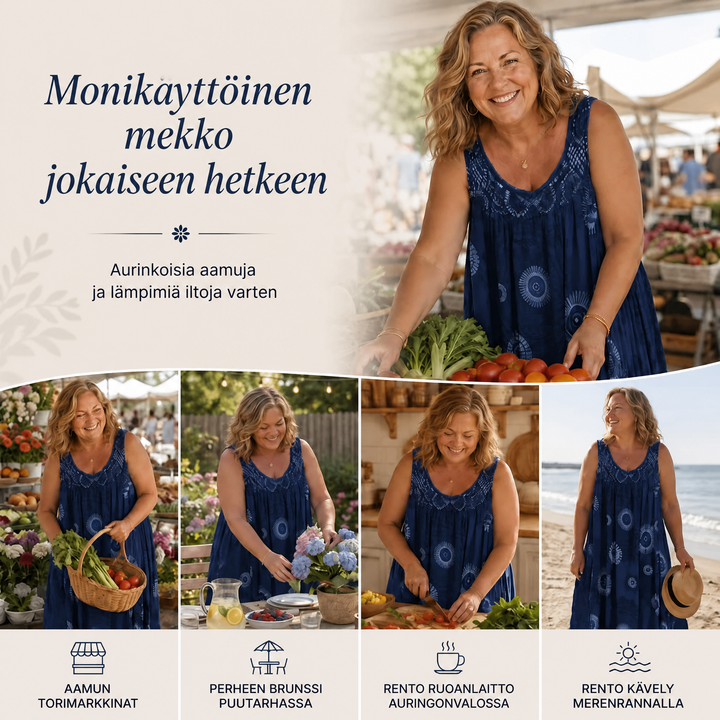 Solène | Kuvioitu kesämekko