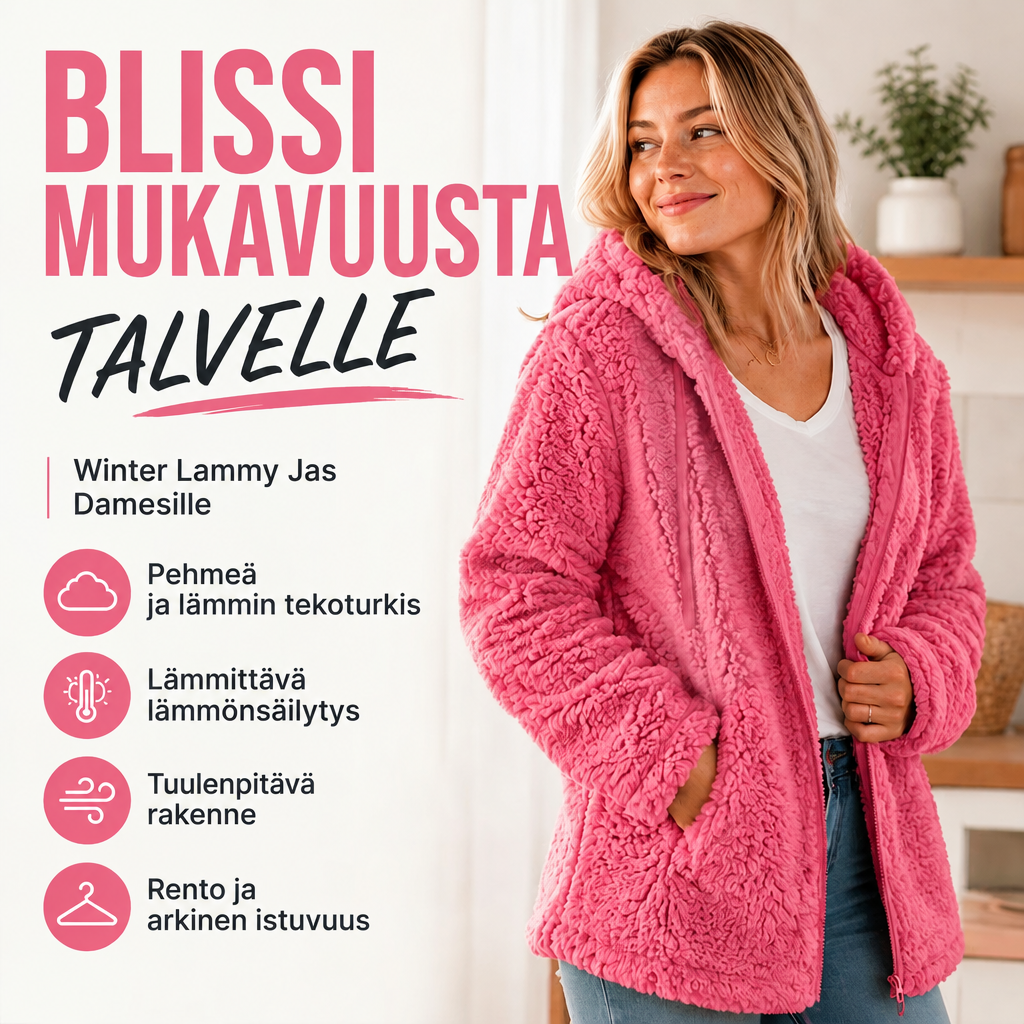 Sirkka | Pehmeä hupullinen vetoketjutakki