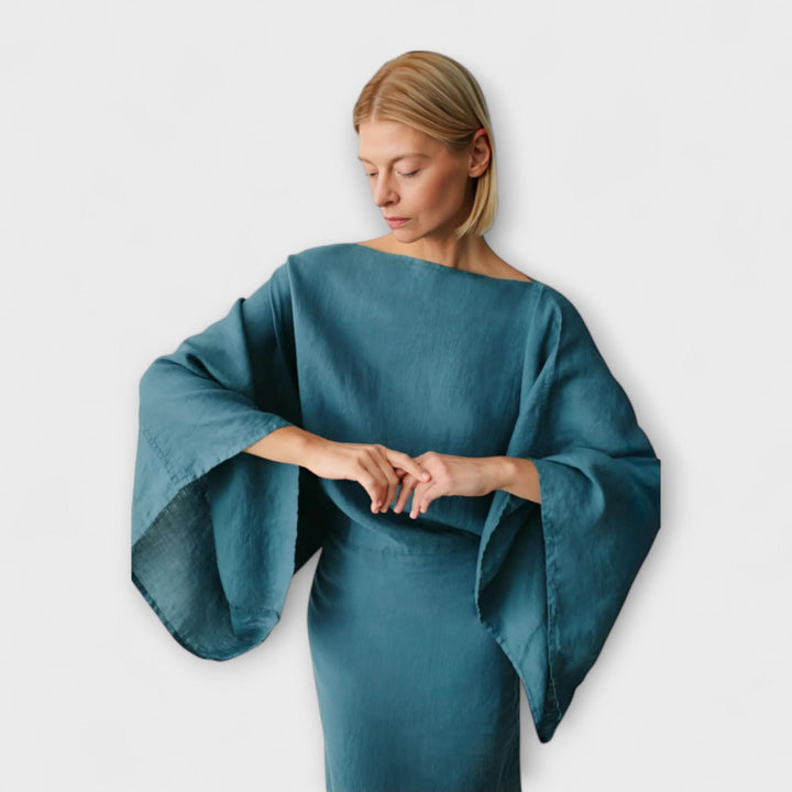 Dana - Pellava- ja puuvillakimono-mekko