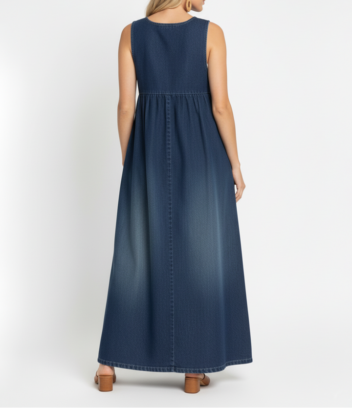 Ronja | Vintage maksimekko farkkukankaasta | Anne Helsinki